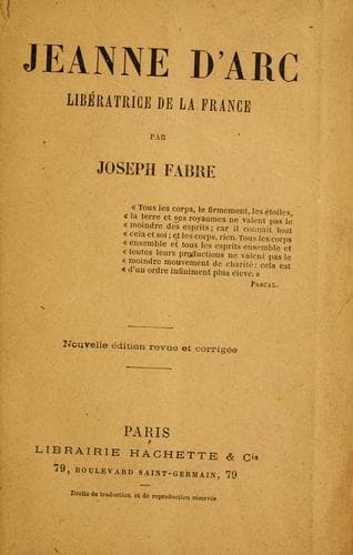 Tapa de Jeanne d'Arc