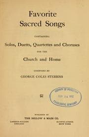 Tapa de Favorite sacred songs