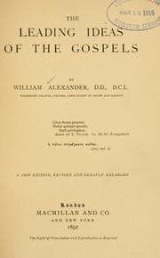 Tapa de The leading ideas of the gospels
