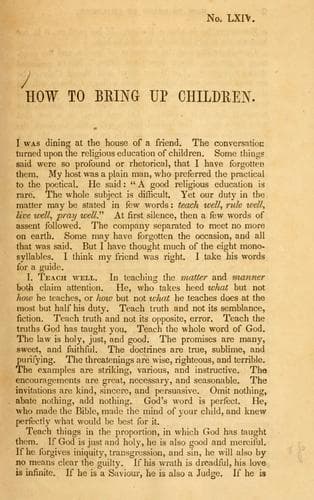 Tapa de How to bring up children.