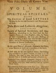 Tapa de Verae fidei gloria est corona vitae, a volume of spiritual epistles