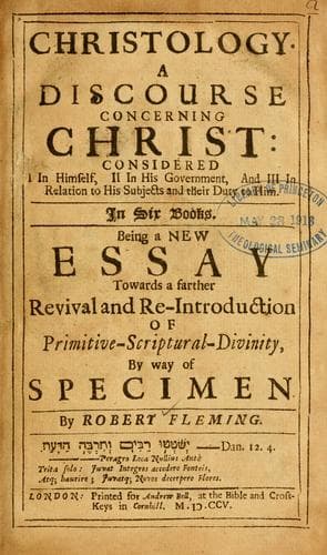 Tapa de Christology