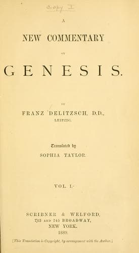 Tapa de A new commentary on Genesis