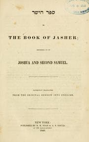 Tapa de The book of Jasher