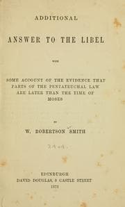 Tapa de Additional answer to the libel
