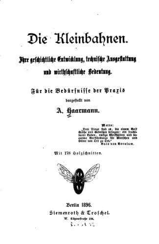 Tapa de Die Kleinbahnen