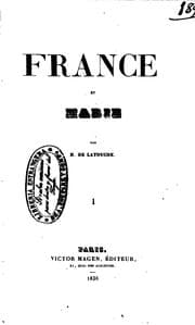 Tapa de France et Marie