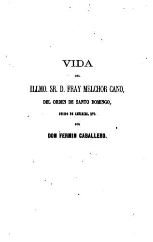 Tapa de Melchor Cano