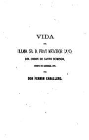 Tapa de Melchor Cano