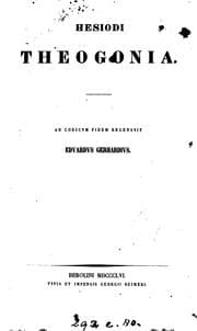 Tapa de Hesiodi Theogonia