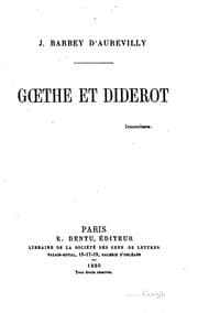 Tapa de Goethe et Diderot
