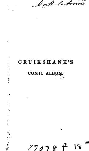 Tapa de Cruikshank's comic album