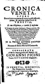 Tapa de Cronica veneta