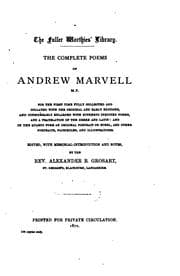 Tapa de The complete works in verse and prose of Andrew Marvell M.P
