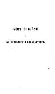 Tapa de Scot Érigène et la philosophie scholastique