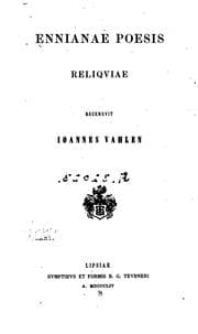 Tapa de Ennianae poesis reliqviae