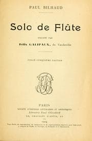Tapa de Solo de flûte, exécuté par Félix Galipaux, du Vaudeville
