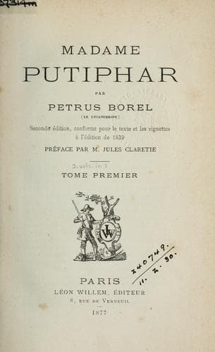 Tapa de Madame Putiphar