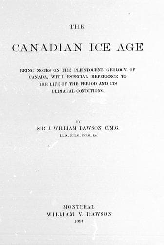 Tapa de The Canadian ice age
