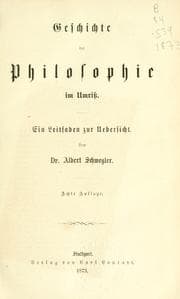 Tapa de Geschichte der Philosophie im Umriss