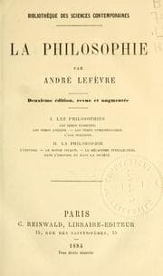 Tapa de La philosophie