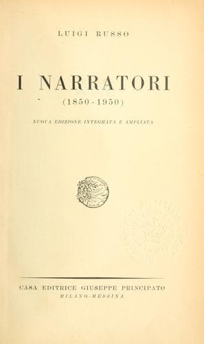 Tapa de I narratori, 1850-1950