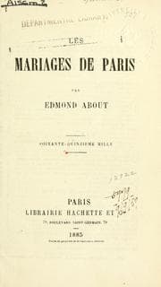 Tapa de Les mariages de Paris
