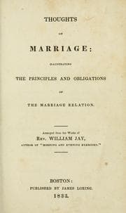 Tapa de Thoughts on marriage