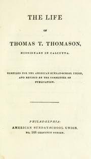 Tapa de The Life of Thomas T. Thomason, missionary in Calcutta