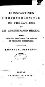 Tapa de De thematibus et de administrando imperio