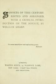 Tapa de Sonnets of this century