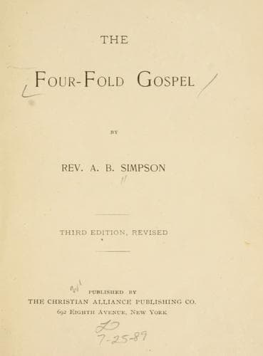 Tapa de The four-fold Gospel