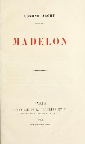 Tapa de Madelon