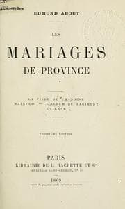 Tapa de Les mariages de province