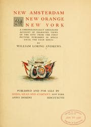 Tapa de New Amsterdam, New Orange