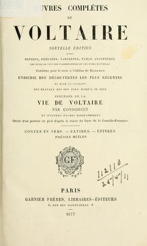 Tapa de Oeuvres complètes de Voltaire