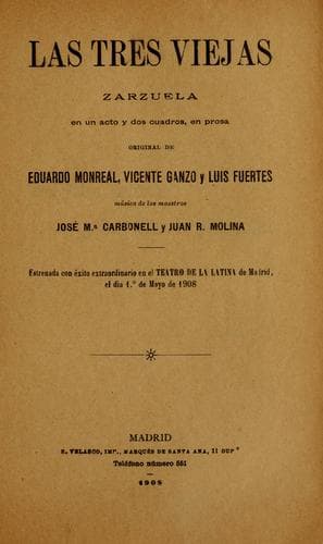Tapa de Las tres viejas