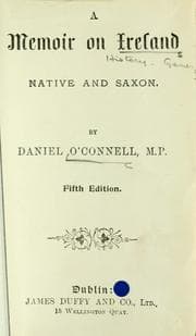 Tapa de A memoir on Ireland native and Saxon