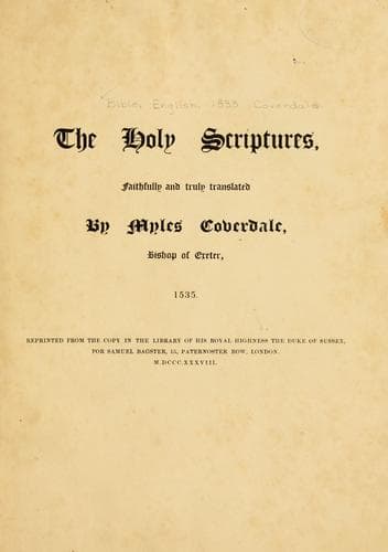 Tapa de The Holy Scriptures