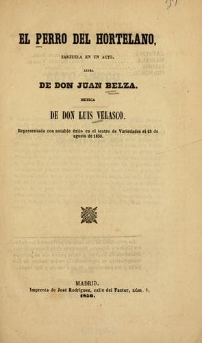 Tapa de El perro del hortelano