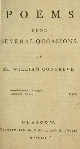 Tapa de Poems upon several occasions