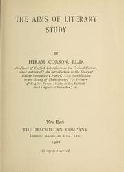Tapa de The aims of literary study