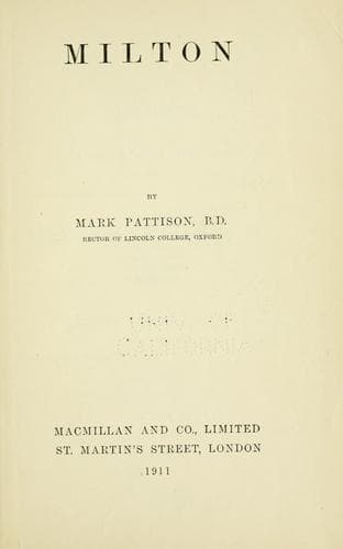 Tapa de Milton
