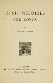 Tapa de Irish melodies and songs