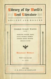 Tapa de [Index-guide to the Library of the world's best literature.]