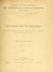 Tapa de Zur Flora des Feuerlandes