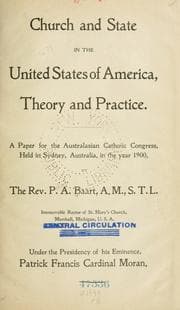 Tapa de Church and state in the United States of America, theory and practice