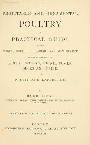 Tapa de Profitable and ornamental poultry