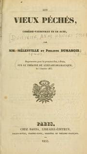 Tapa de Les vieux péchés