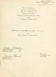 Tapa de Investigation of the exceptional modes: n = 1, 2